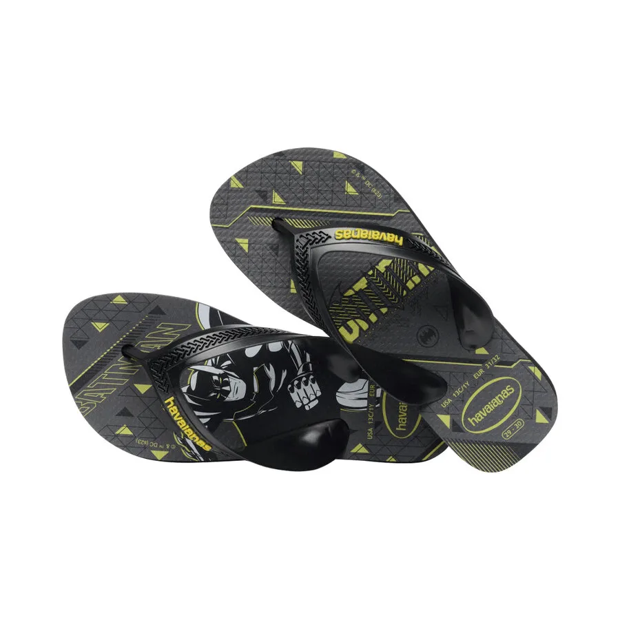 Детские резиновые шлепанцы Havaianas Kids Max Heroes, черный — фото 3