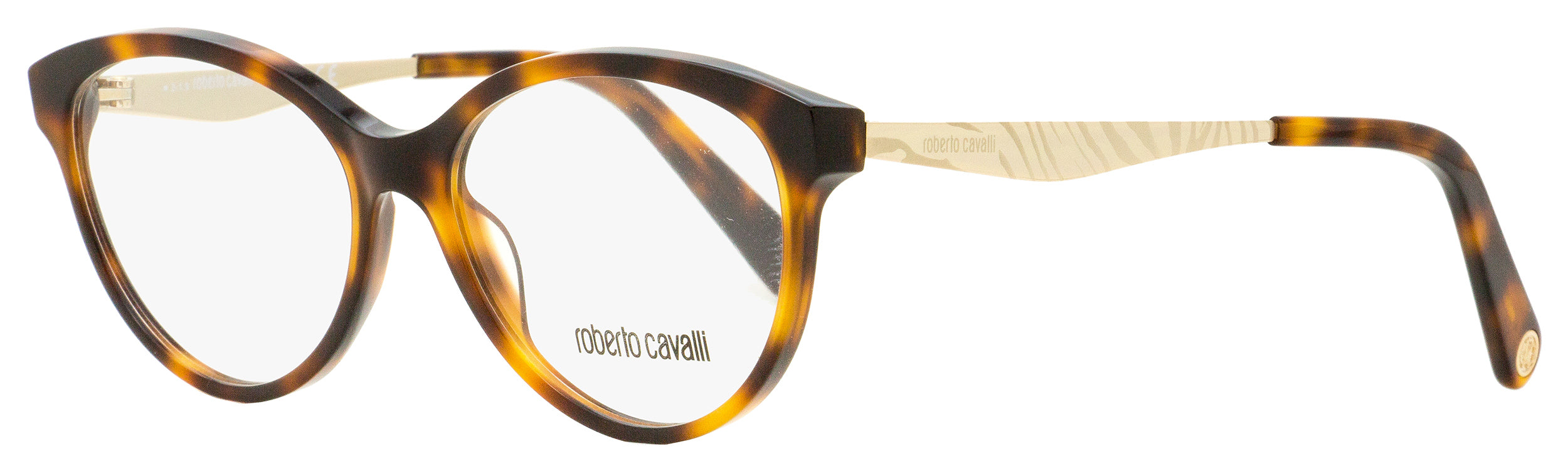 

Женские очки-пантос Roberto Cavalli RC5094 052 Гавана/золото 53 мм