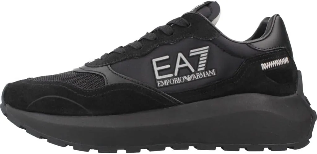 Кроссовки классические мужские EA7 Emporio Armani, черные — фото 2