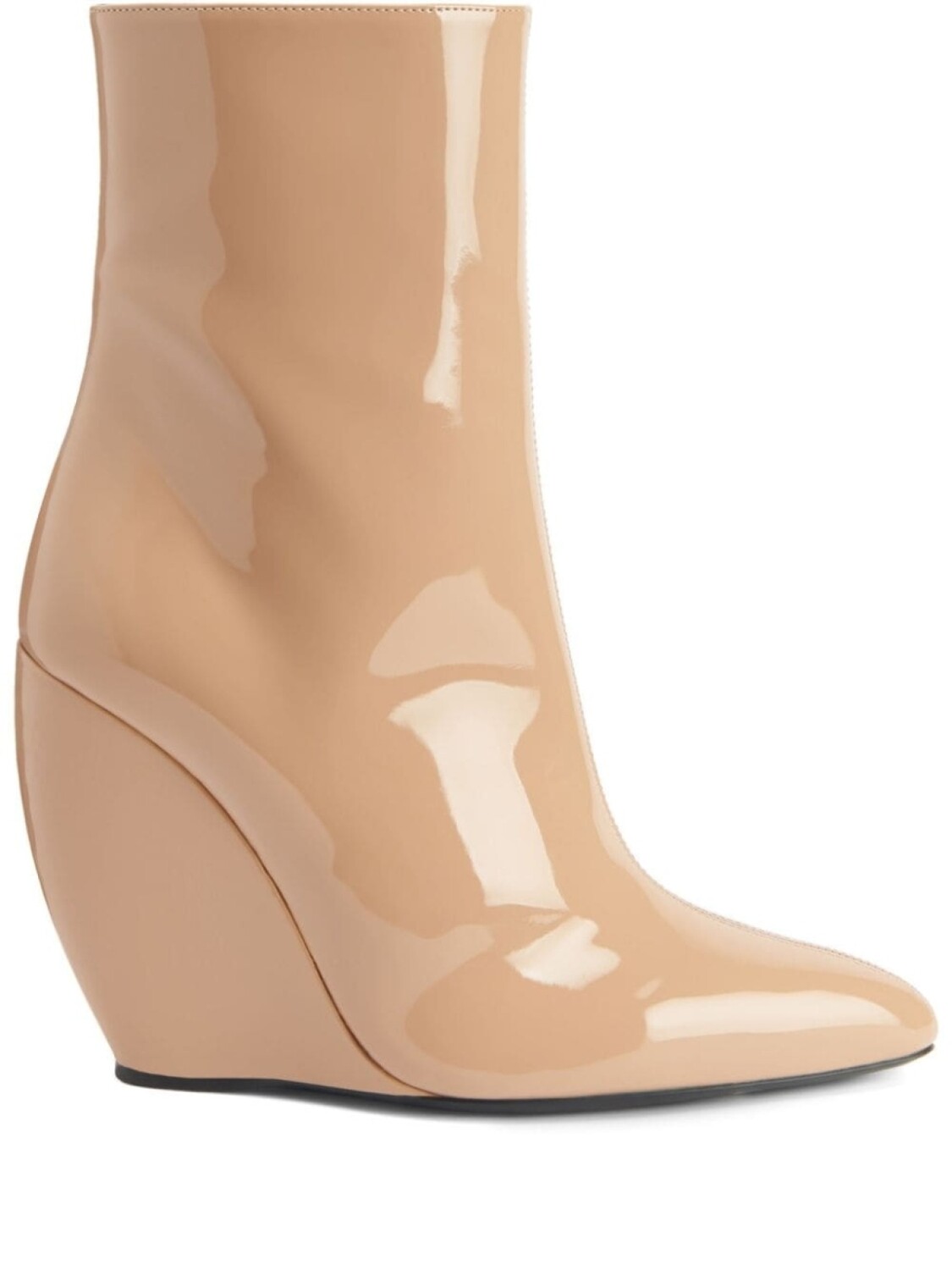 Giuseppe Zanotti лакированные ботильоны Tylde 105, нейтральный цвет