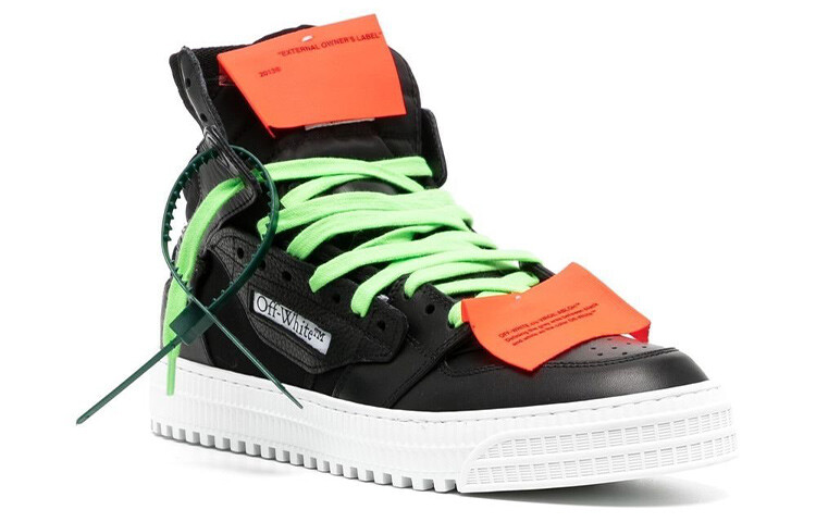 Кроссовки мужские Off-White Off-Court, черный / оранжевый — фото 2