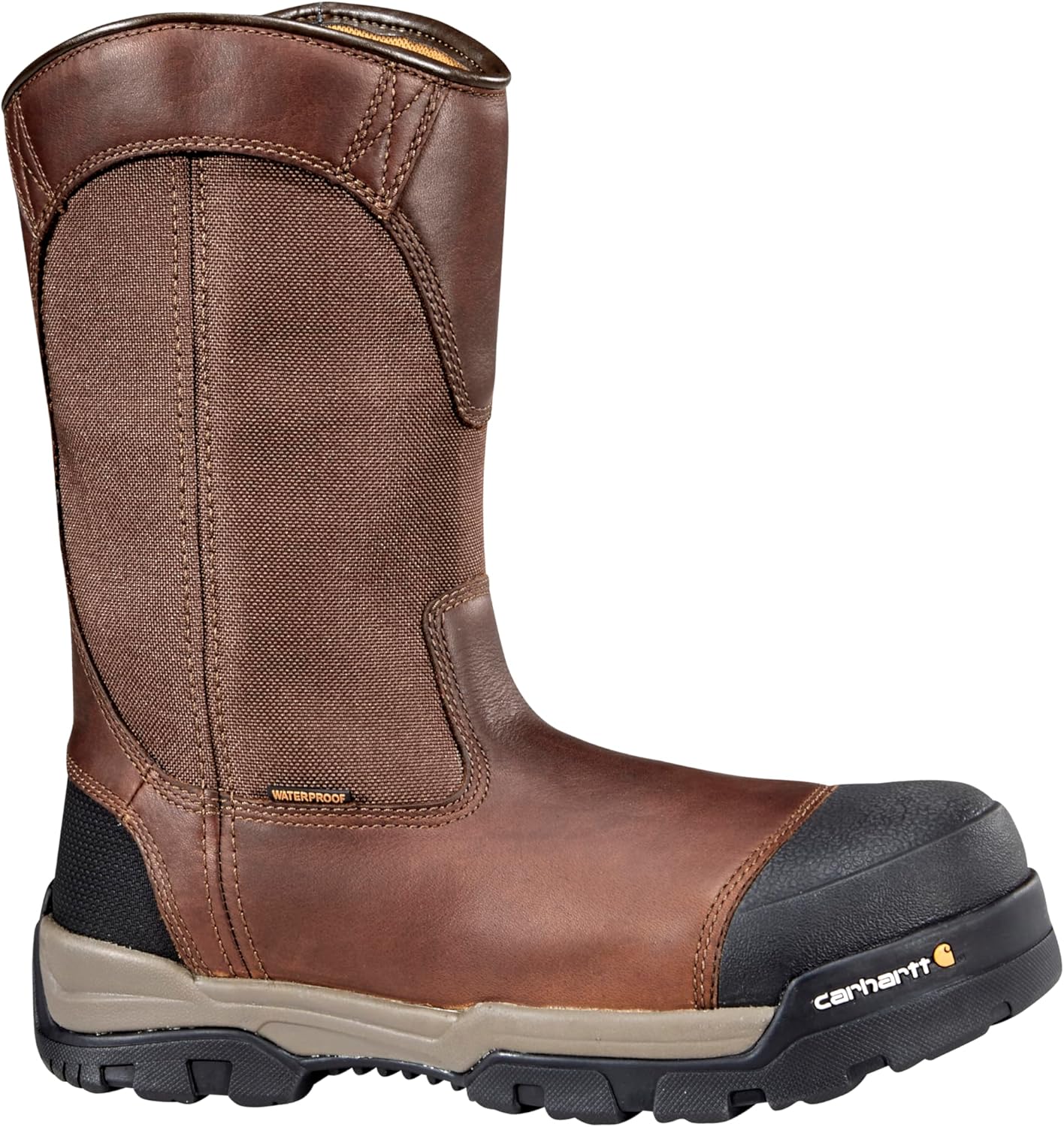 Мужские ботинки Carhartt Ground Force WP 10 дюймов с композитным носком Wellington CME1355, Peanut Oil Tan Leather — фото 2