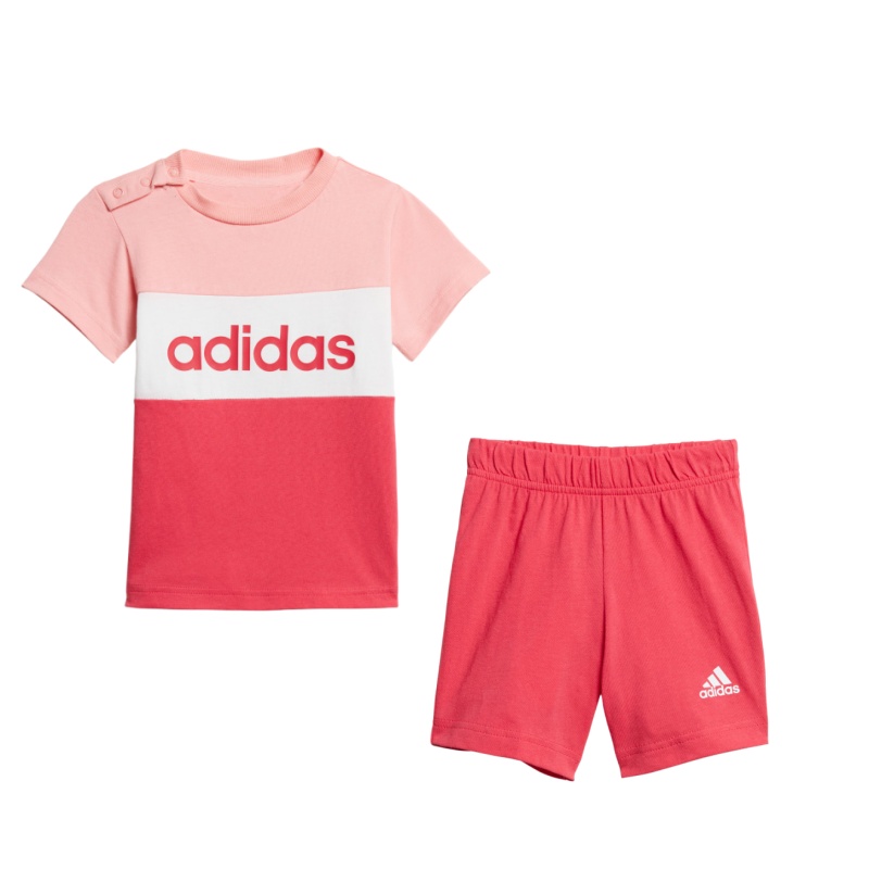 

Adidas Повседневная спортивная одежда Pink/White/Red для младенцев и малышей