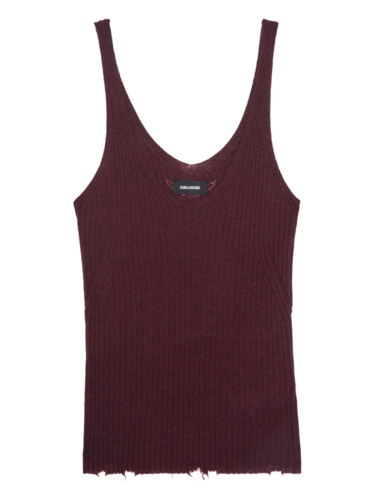 

Ребристая майка Zadig&Voltaire, красный
