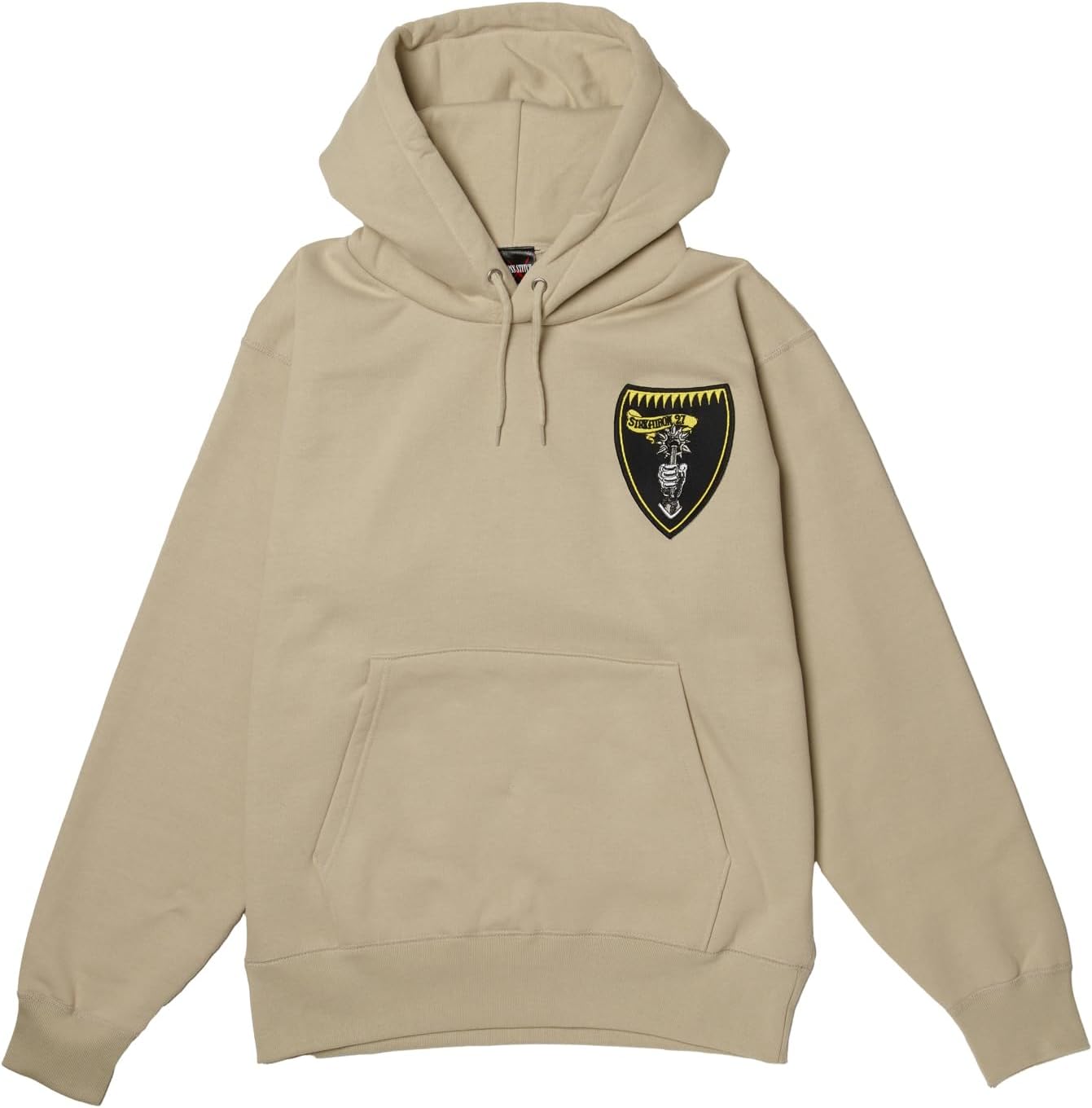 

Толстовка с капюшоном в стиле F, нашивка с гербом армии США, на флисовой подкладке, без застежки, цвет серый (stone), размер L F-Style