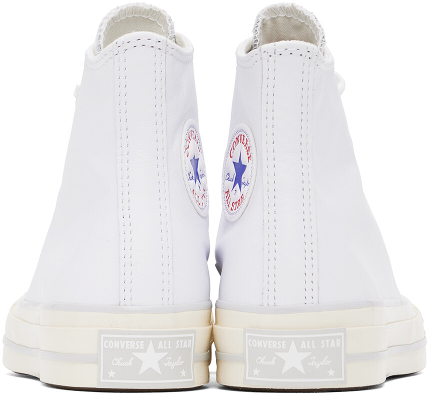 Белые кожаные кроссовки Chuck 70 Converse, White/Fossilized/Egret — фото 2