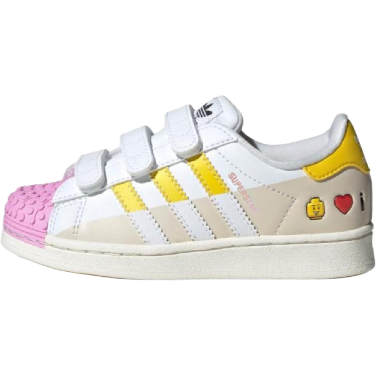 

Adidas Originals Детские кроссовки для скейтбординга SUPERSTAR Low Top, бежевые, для детей от 3 до 7 лет