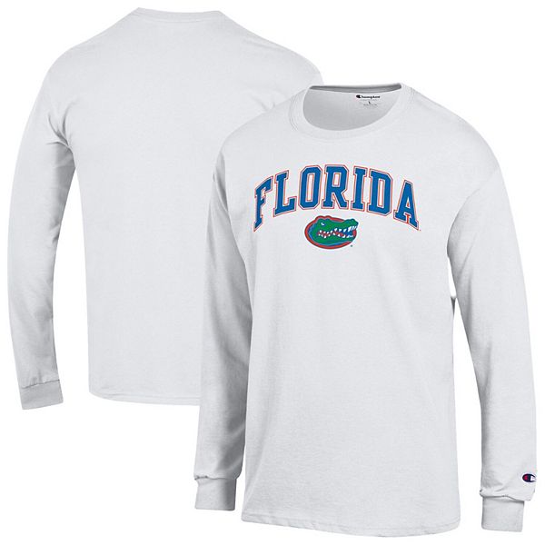 

Мужская белая футболка с длинным рукавом florida gators arch over logo Champion