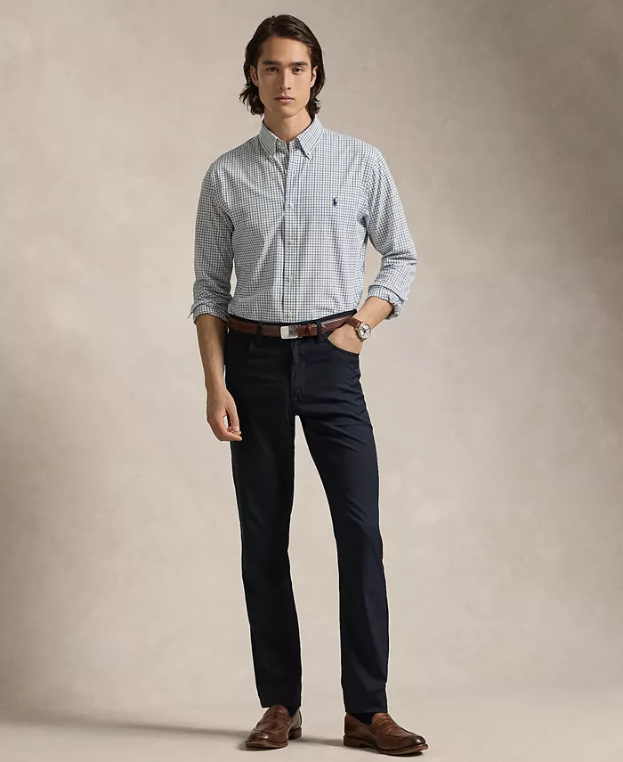 

Мужские узкие брюки из перформанс-твила Polo Ralph Lauren, синий