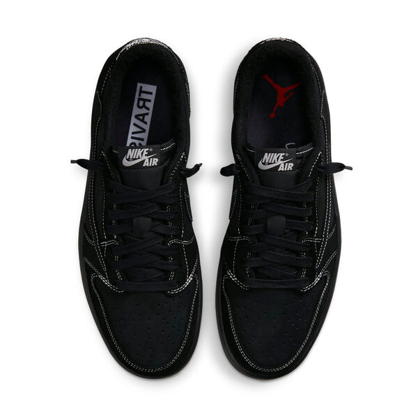 Кроссовки 1 low og sp x travis scott 'black phantom' Air Jordan, черный — фото 2