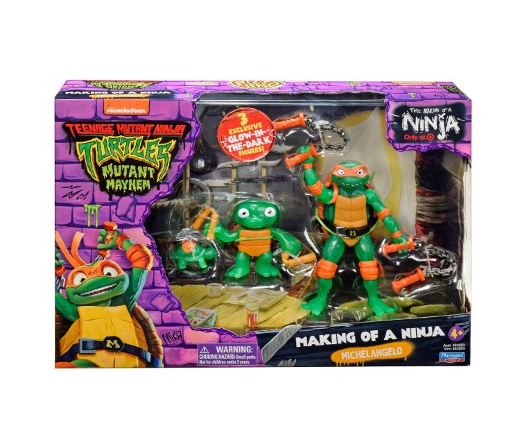 

Набор фигурок Teenage Mutant Ninja Turtles Michelangelo Evolution, 3 упаковки Inna marka