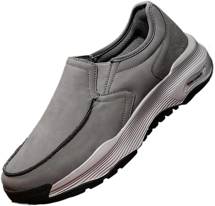 

Мужские повседневные слипоны с поддержкой свода стопы, противоскользящие и удобные для ходьбы Soft Time Toy, серый