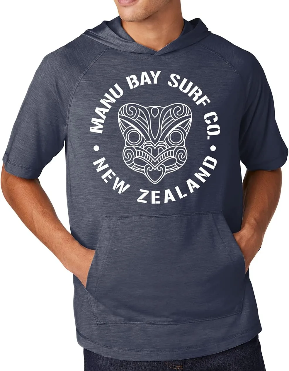 

Manu Bay Surf Company TIKI FACE легкая худи-футболка Yoga Clothing For You