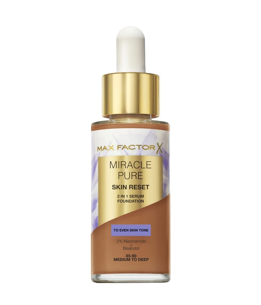 

Жидкая основа Max Factor Miracle Pure Skin Reset, 85-90 medium to deep, 30 ml
