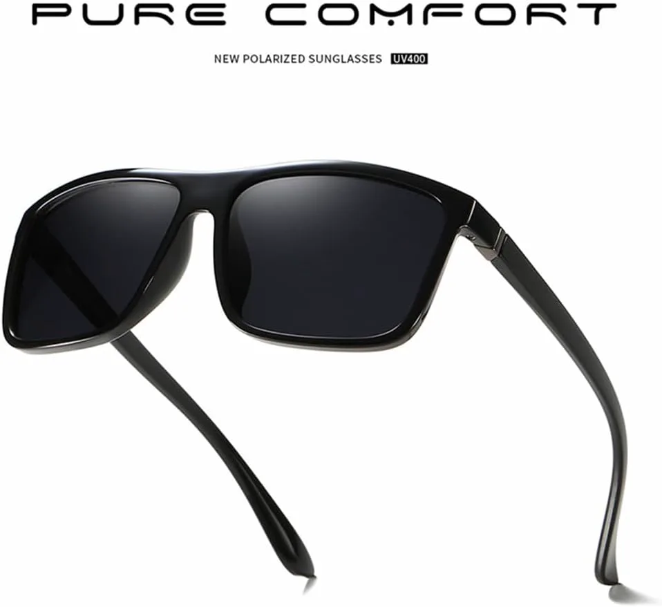 

Черные поляризованные солнцезащитные очки для мужчин, зеркальные, синие солнцезащитные очки унисекс, винтажные, с защитой от бликов UV400 SZVVBKK, Black Blue