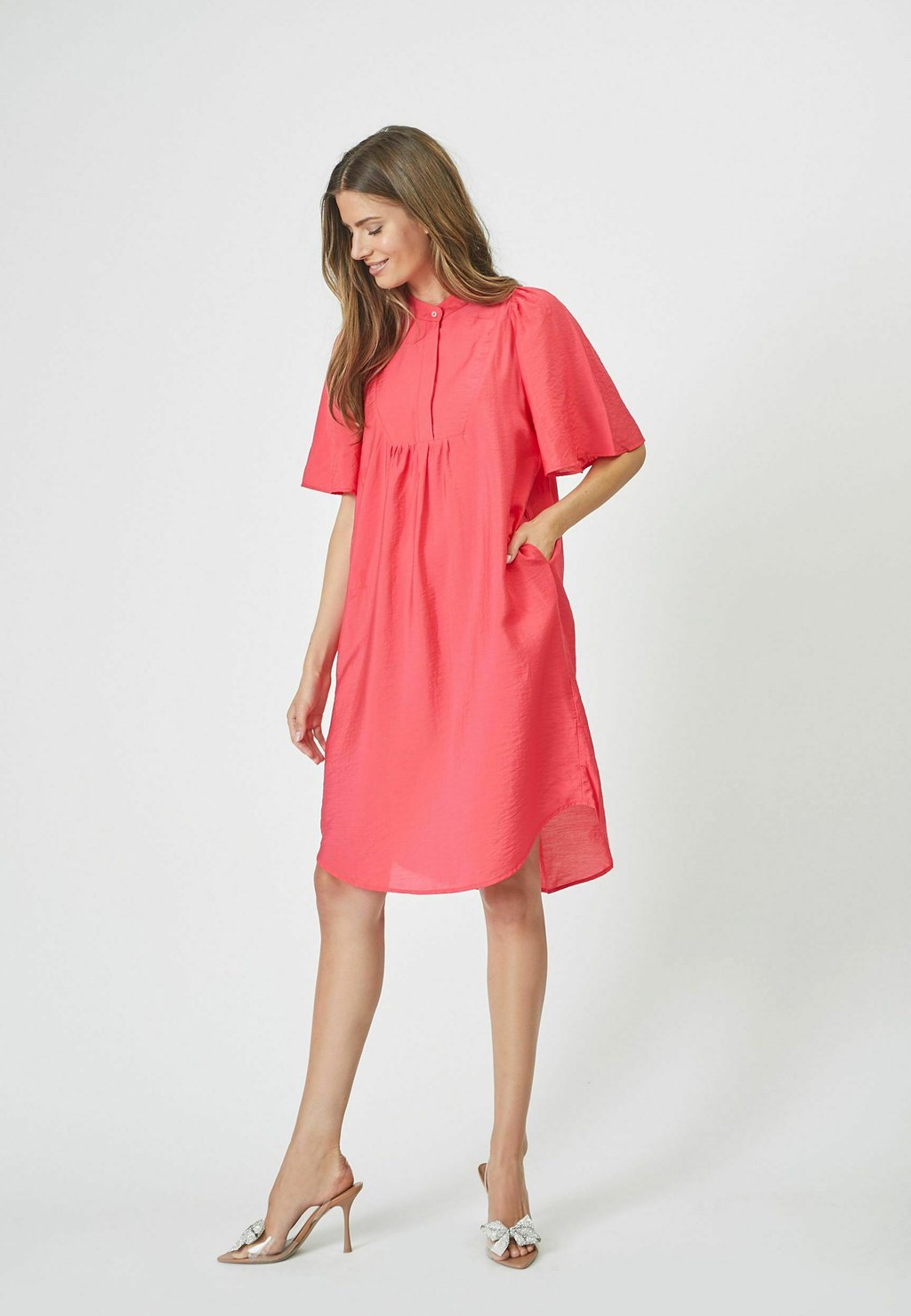 

Платье-рубашка CALLUMCC VOLUME SS DRESS Co'couture, красный