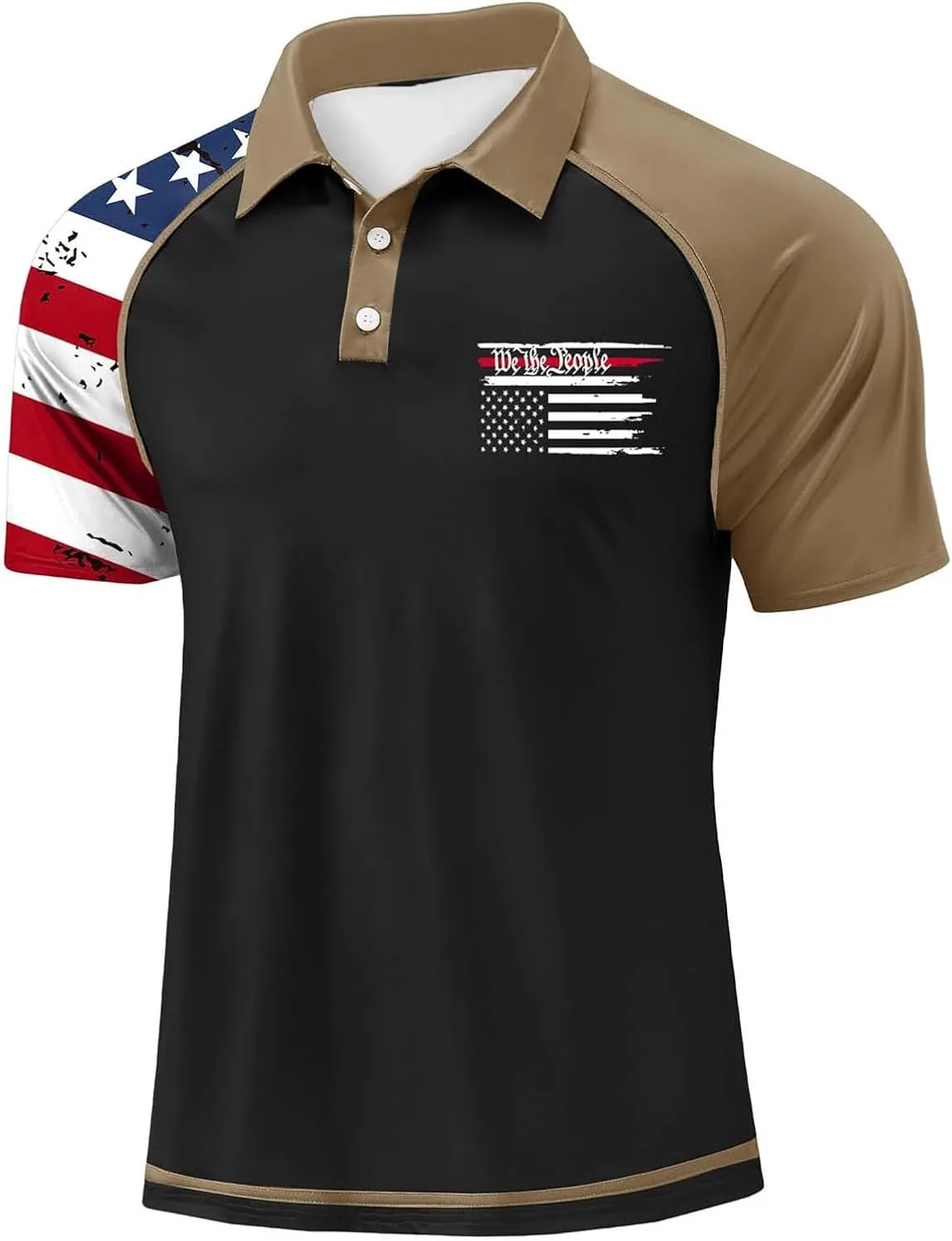 

Мужская поло Patriotic с коротким рукавом, быстросохнущая, влагоотводящая, размеры S-2XL