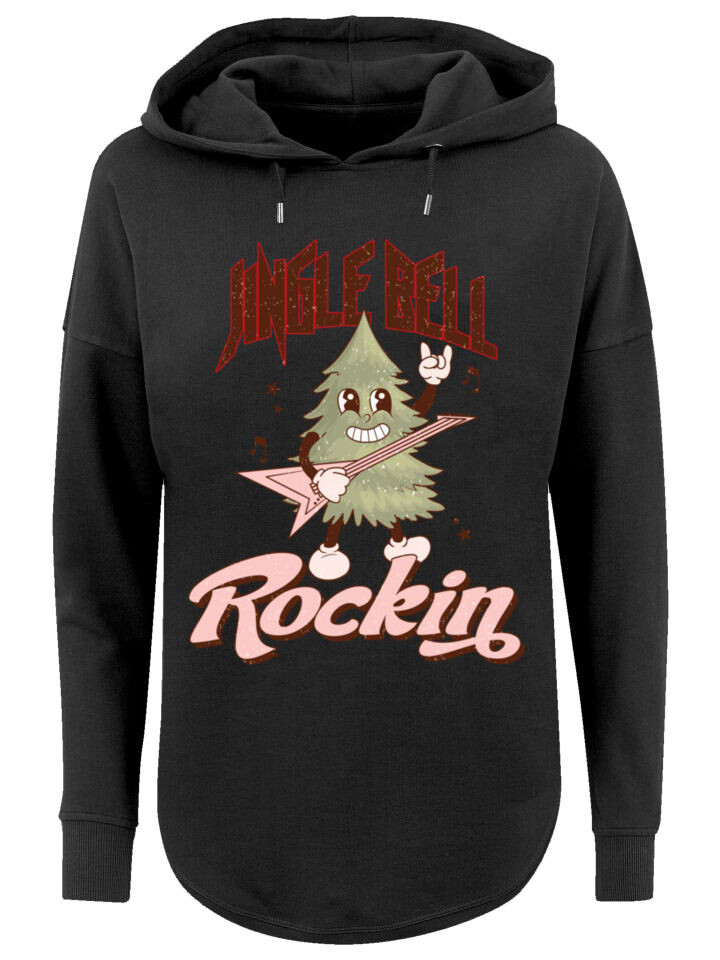 

Пуловер F4NT4STIC Oversized Hoodie Jingle Bell Rocking Weihnachten Tree, черный