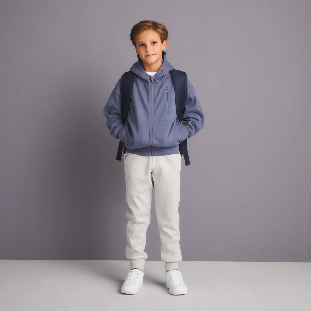 

Boy's Sportcasual длинные брюки с манжетой Boomerang, светло-серый