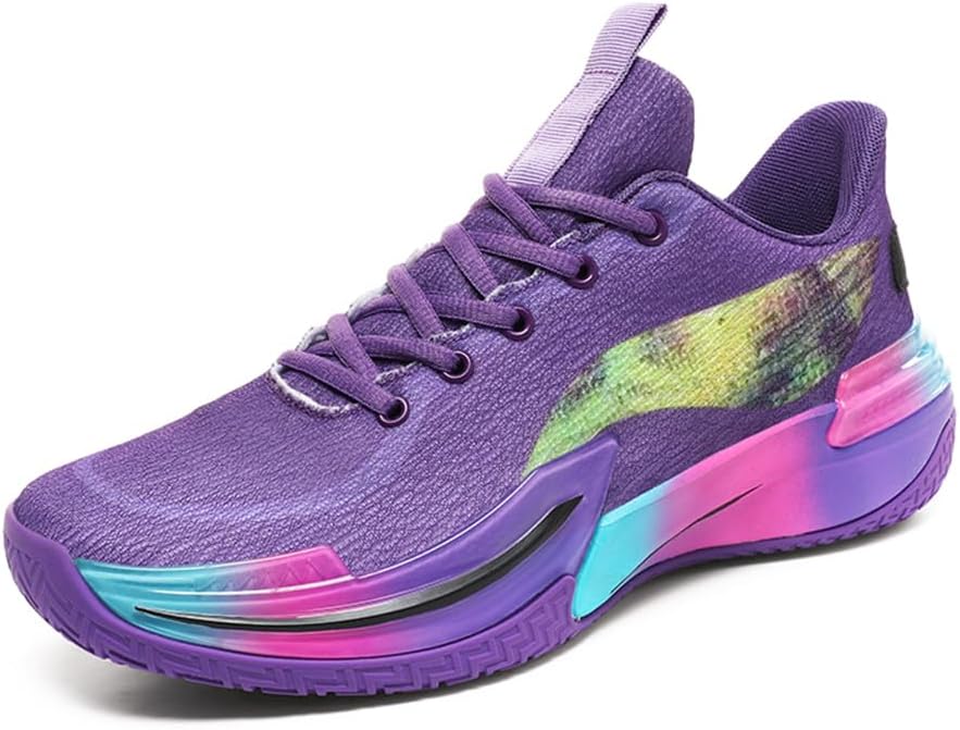 

Баскетбольные кроссовки Rongduyan Мужские прогулочные кроссовки Мужские повседневные кроссовки Мужская обувь Мужские спортивные кроссовки, фиолетовый