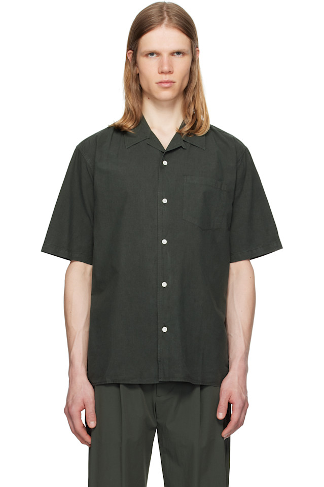 

Рубашка Carsten из хлопка и тенсела Norse Projects, черный