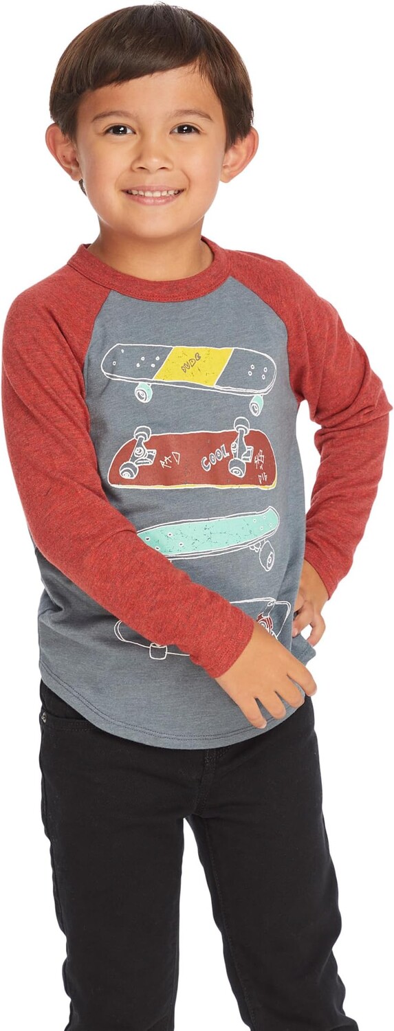 

Футболка Chaser Kids Skater Life Raglan Tee, цвет Storm