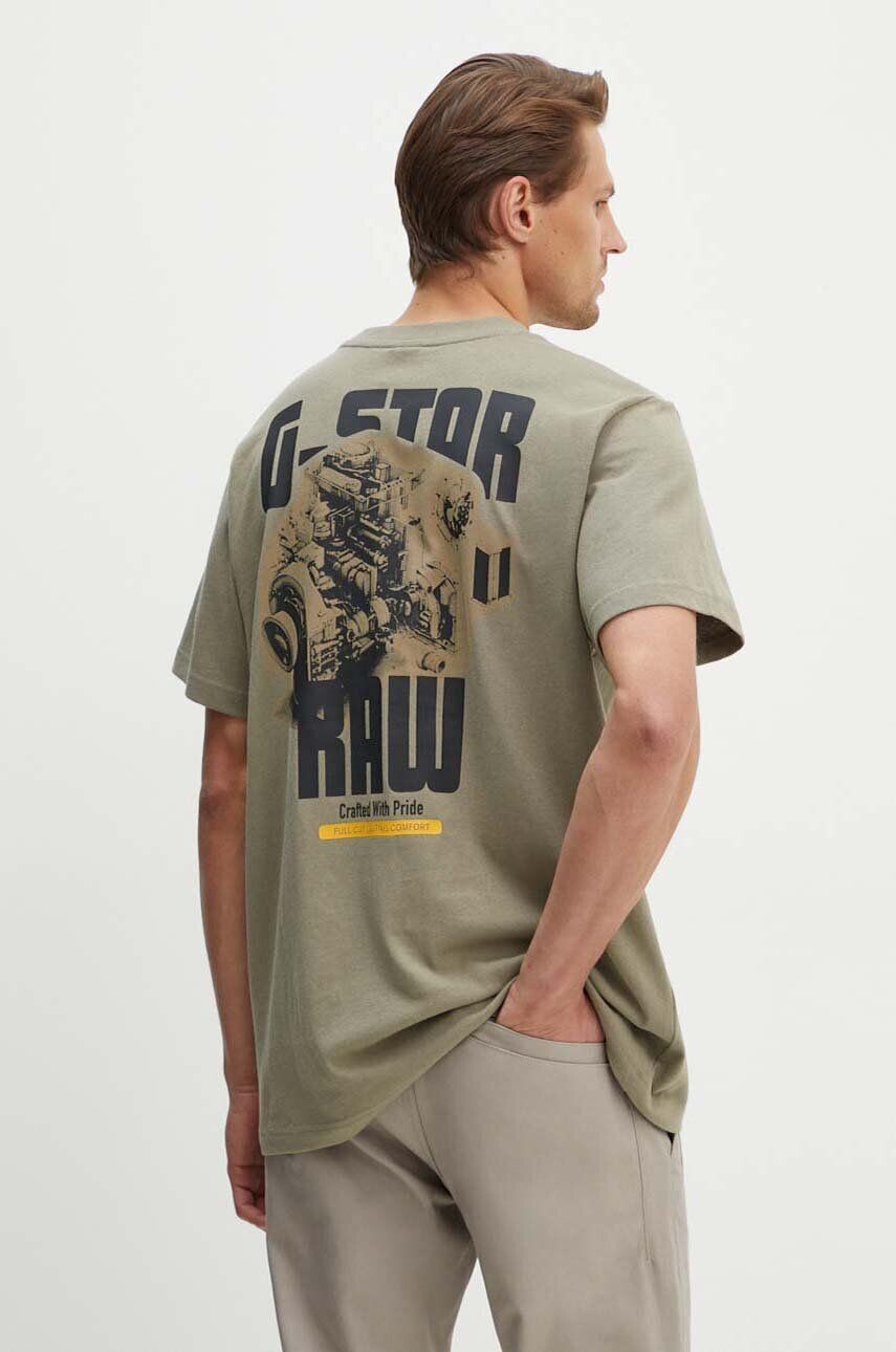 

Футболка G-Star из необработанного хлопка G-Star Raw, зеленый