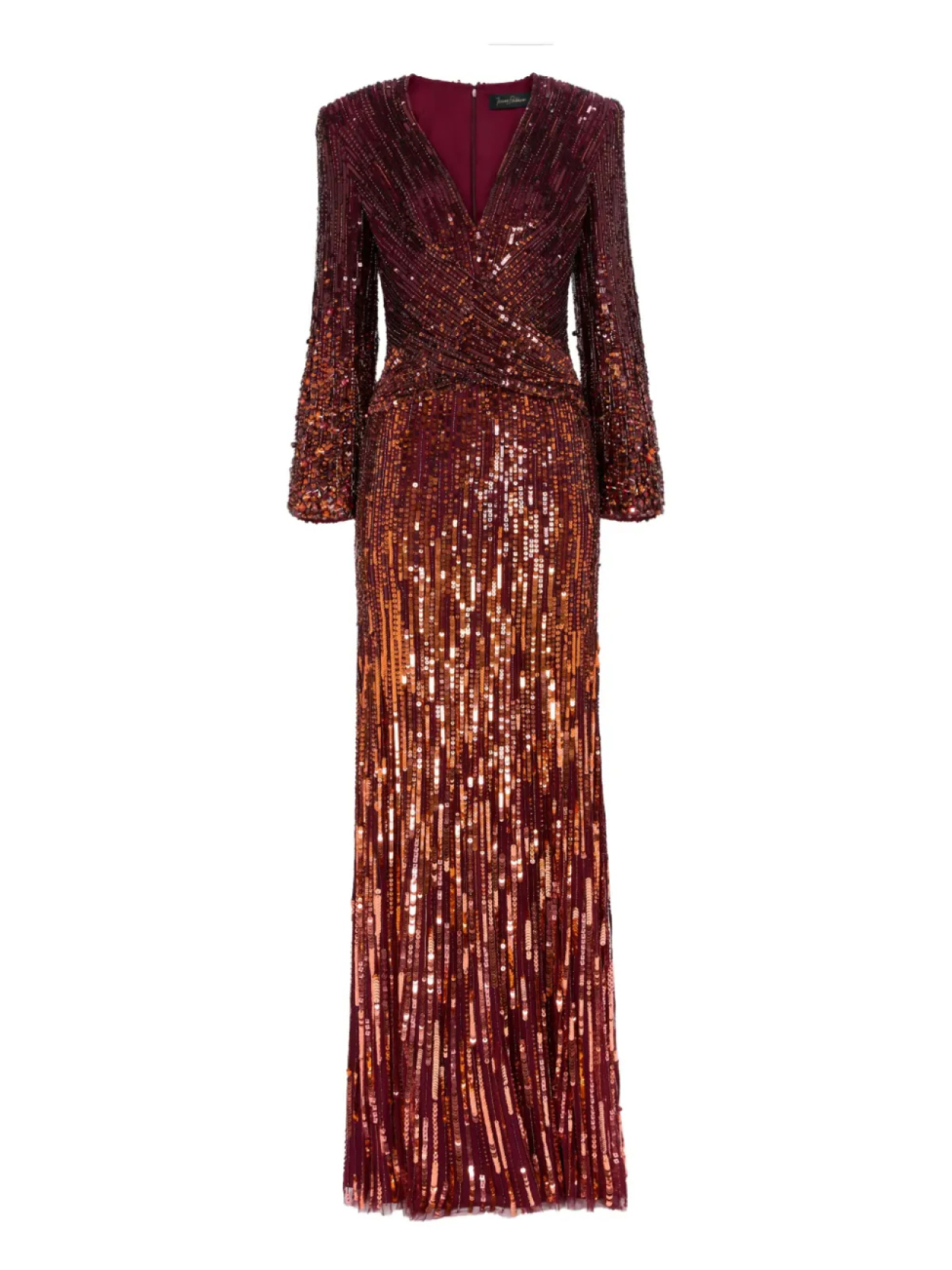 

Платье макси «Космос» Jenny Packham, красный