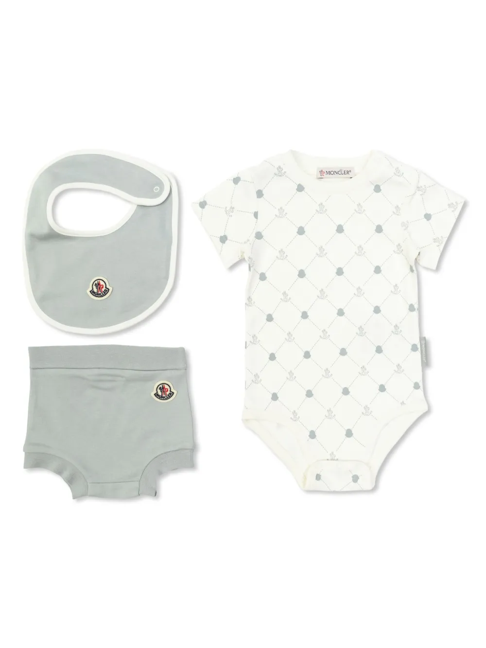

Комплект из топа и шортов Moncler Enfant, белый