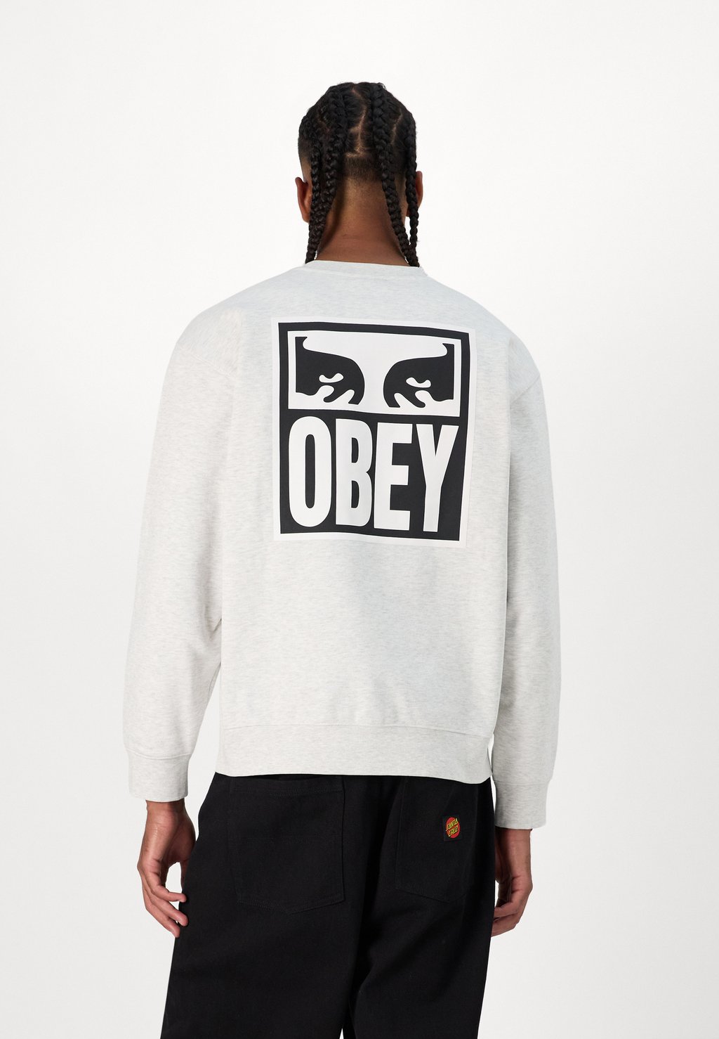 

Толстовка EYES ICON UNISEX Obey Clothing, цвет Mottled Grey