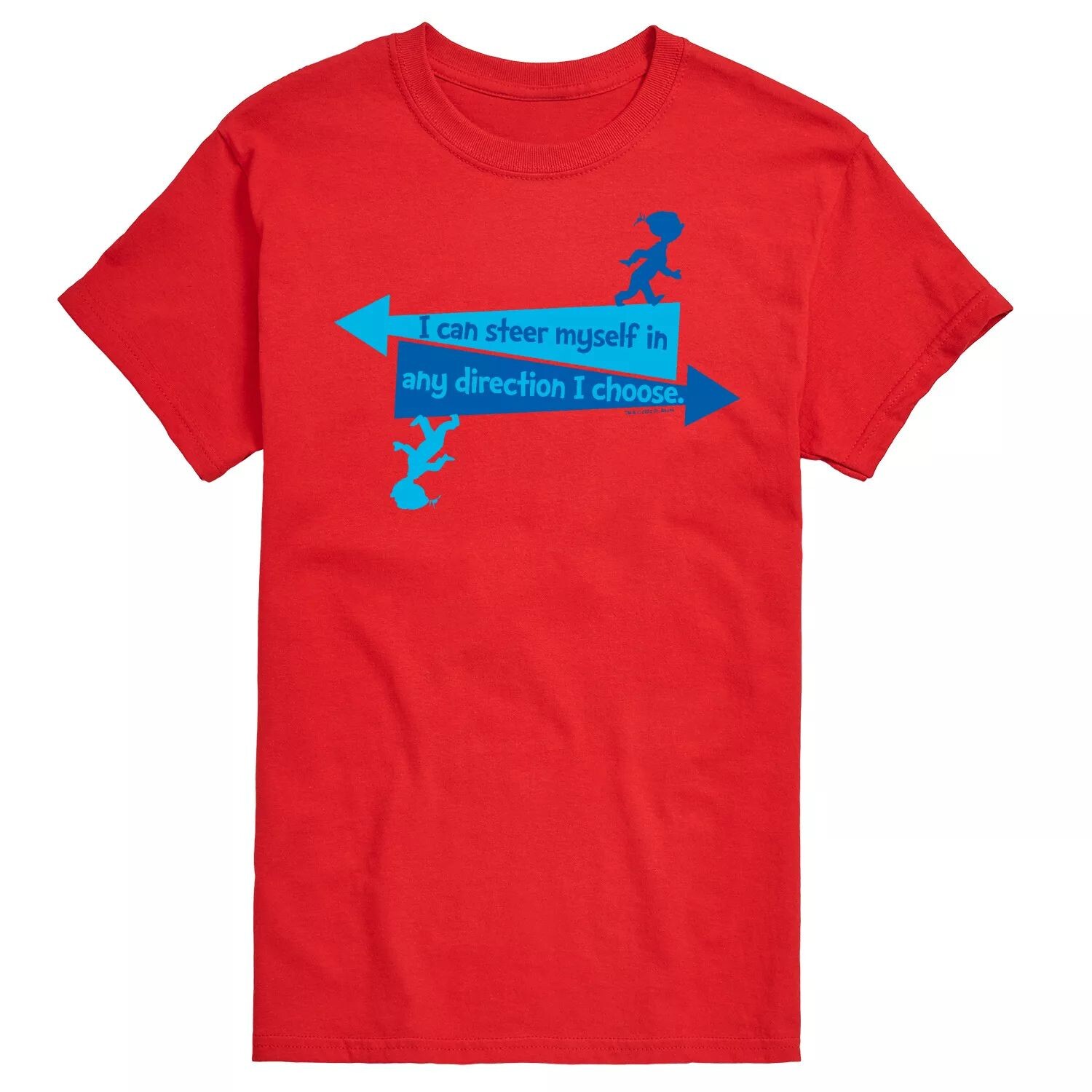 

Футболка Big & Tall Dr. Seuss Steer Yourself, Red License, красный