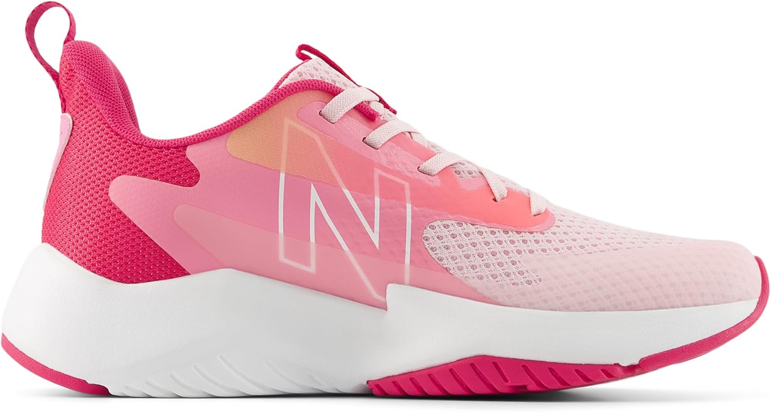 Детские кроссовки New Balance Rave Run V2 на шнуровке (унисекс), розовый — фото 3