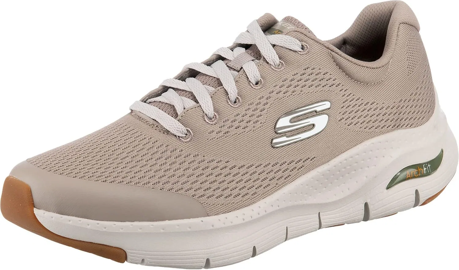 Кроссовки Skechers, Taupe Textile Synthetic Trim