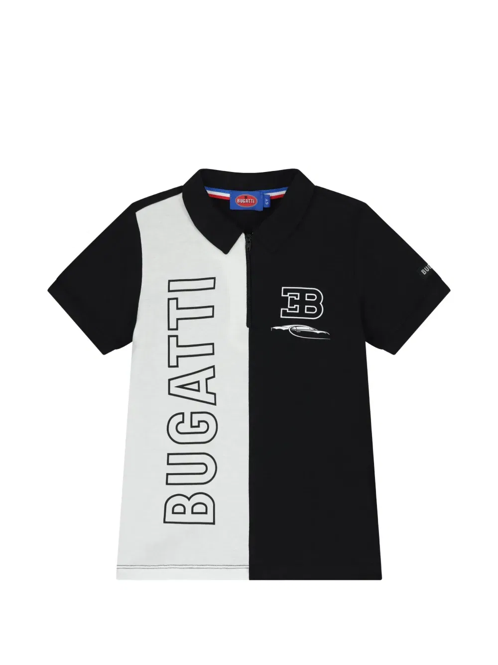 Поло с логотипом Zip Bugatti Kids, черный