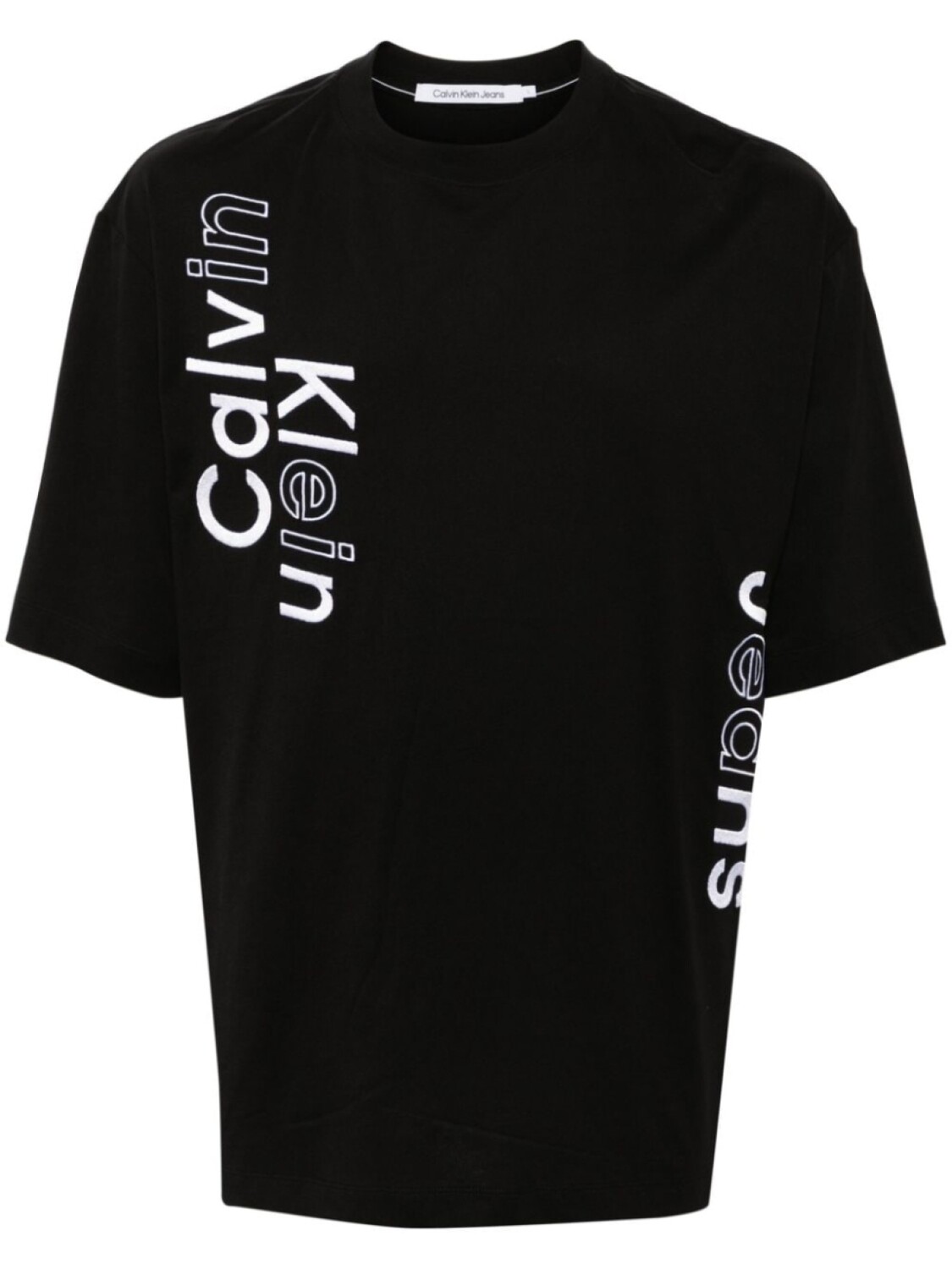 

Calvin Klein футболка с вышитым логотипом, черный