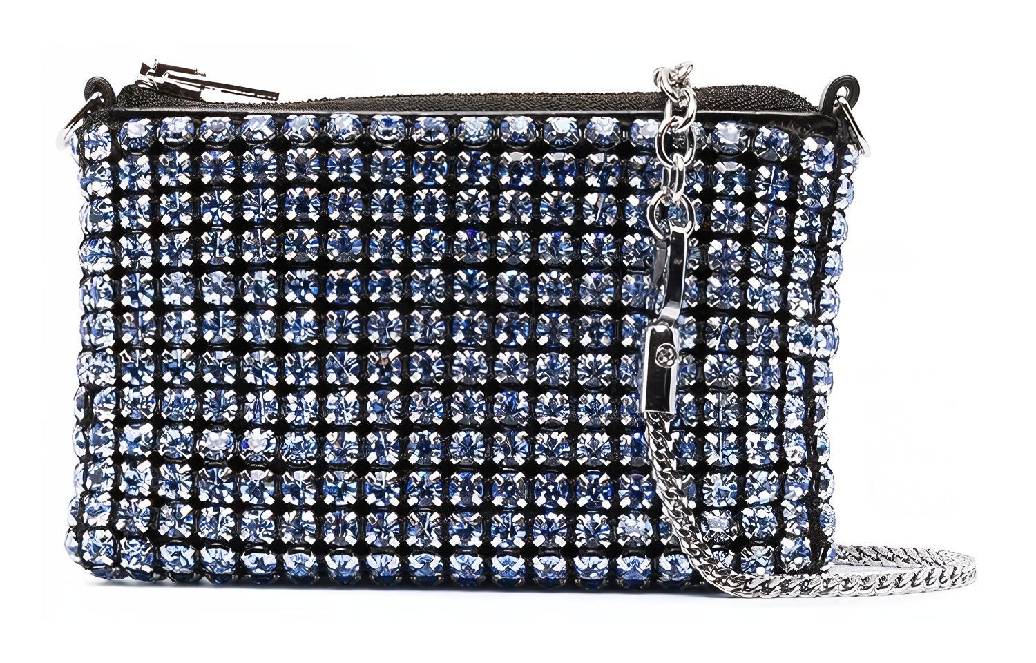 

Alexander Wang Миниатюрная женская сумка из полиэстера голубого цвета