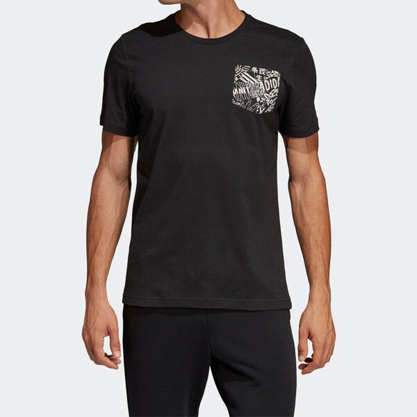 Футболка must have футболка с графическим карманом Adidas, черный — фото 3
