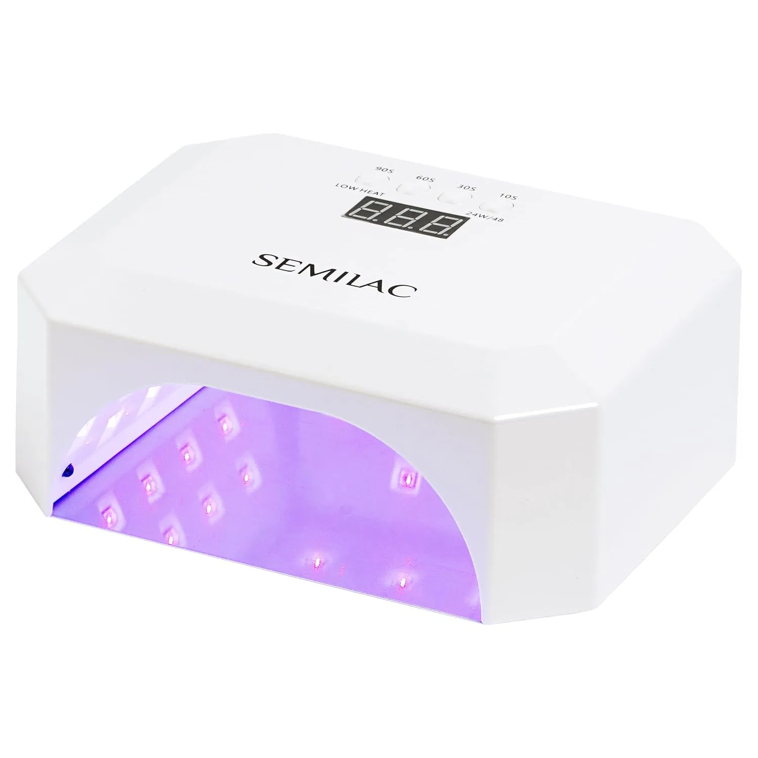UV LED лампа для ногтей «Diamond Collection» 24W/48W от Semilac Semilac, White Diamond