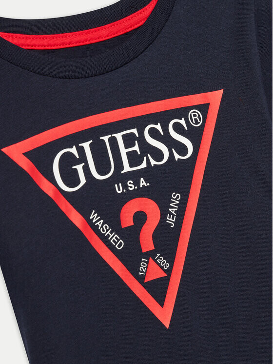 Футболка стандартного кроя Guess, синий — фото 3