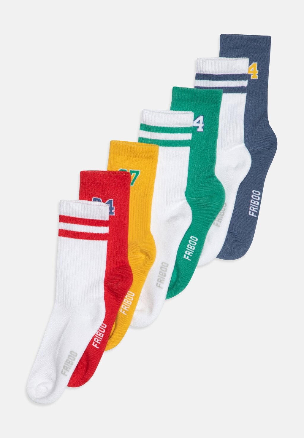 

Носки 7 PACK Friboo, цвет white/red/mustard yellow