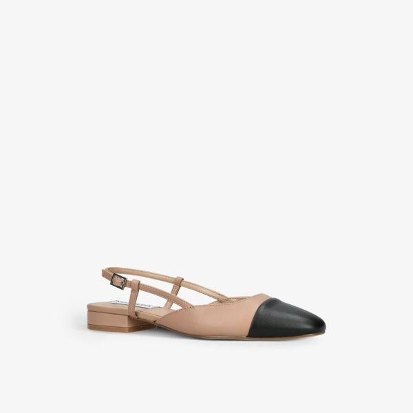 Кожаные туфли Belinda 217 с контрастной вставкой и пяткой на пятке Steve Madden, коричневый — фото 3