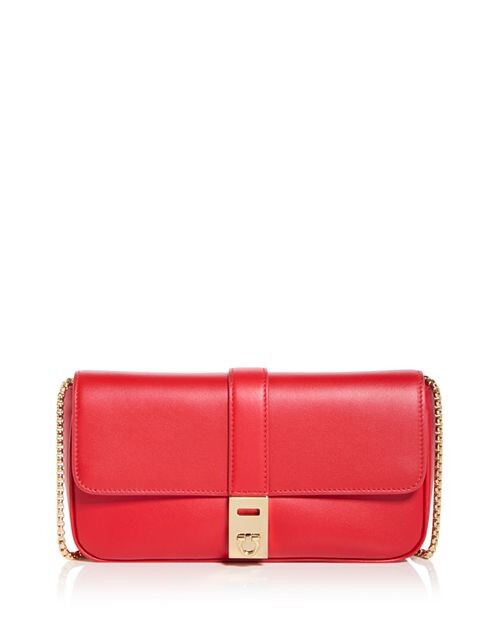 

Мини-кожаный трансформер через плечо Ferragamo, цвет Red, Красный, Мини-кожаный трансформер через плечо Ferragamo, цвет Red
