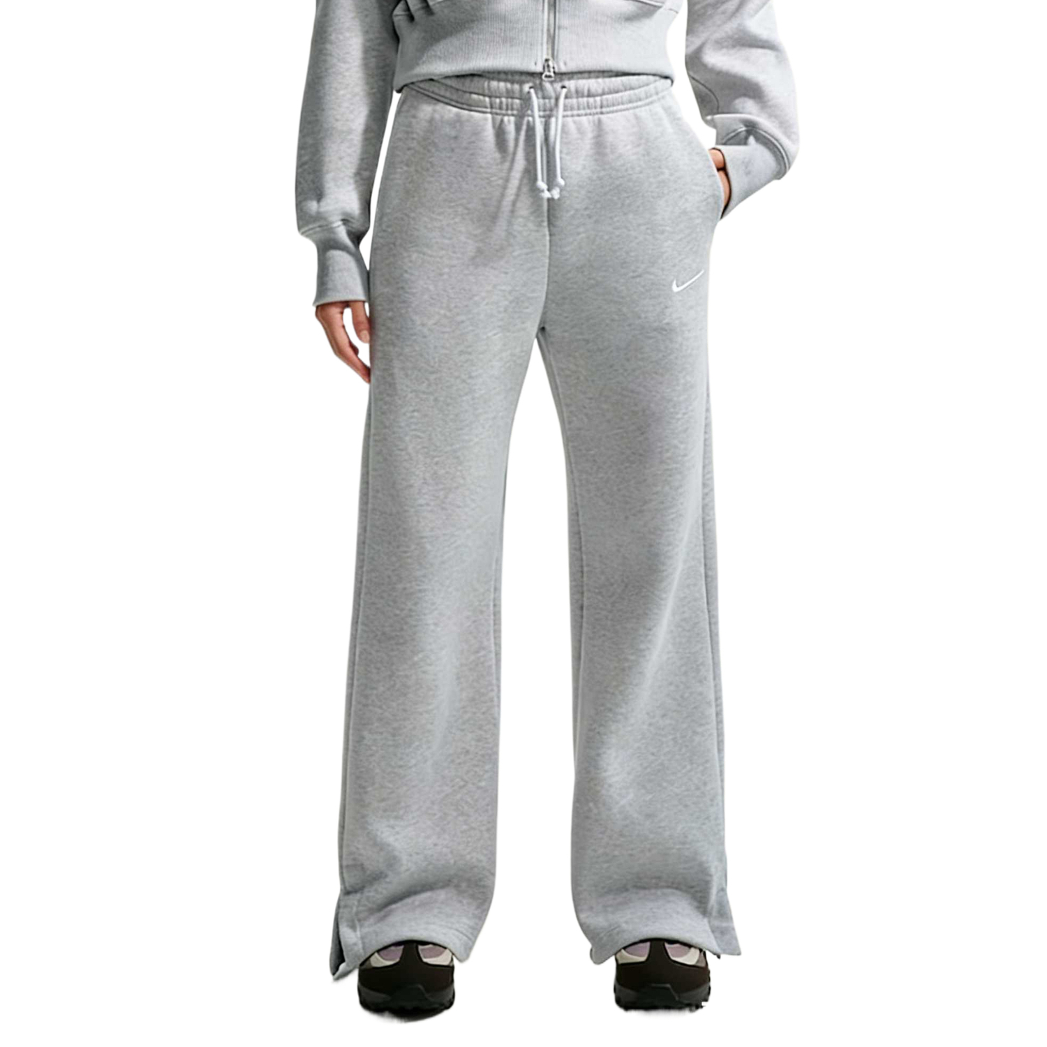 

Nike Спортивные штаны Phoenix Fleece Casual для женщин Pure Platinum/Warm Tone/Sail White