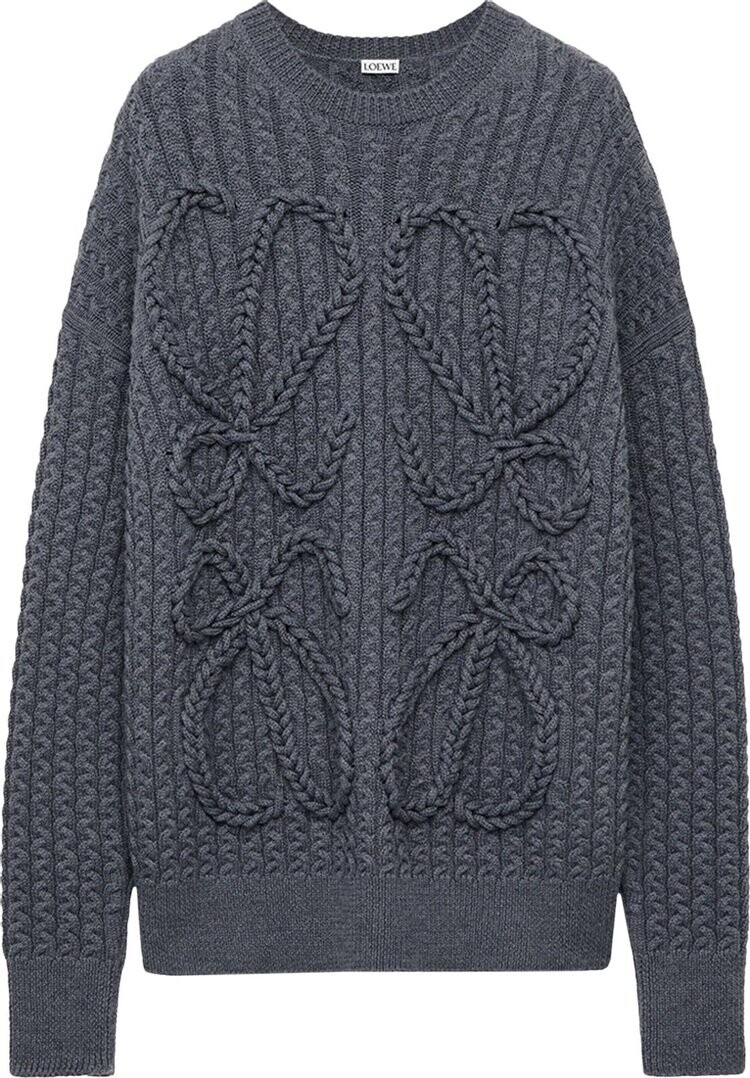 

Свитер Loewe 'Dark Grey Melange', серый