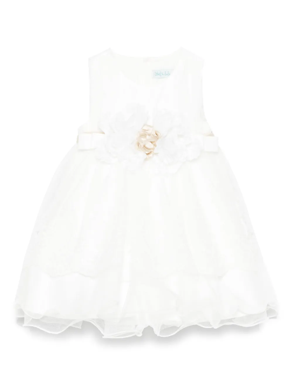 

Платье из тюля с вышивкой Abel & Lula, белый