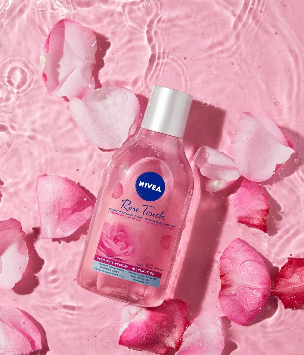 Мицеллярная вода Nivea — Двухфазная Rose Touch с розовой водой, 400 мл — фото 3