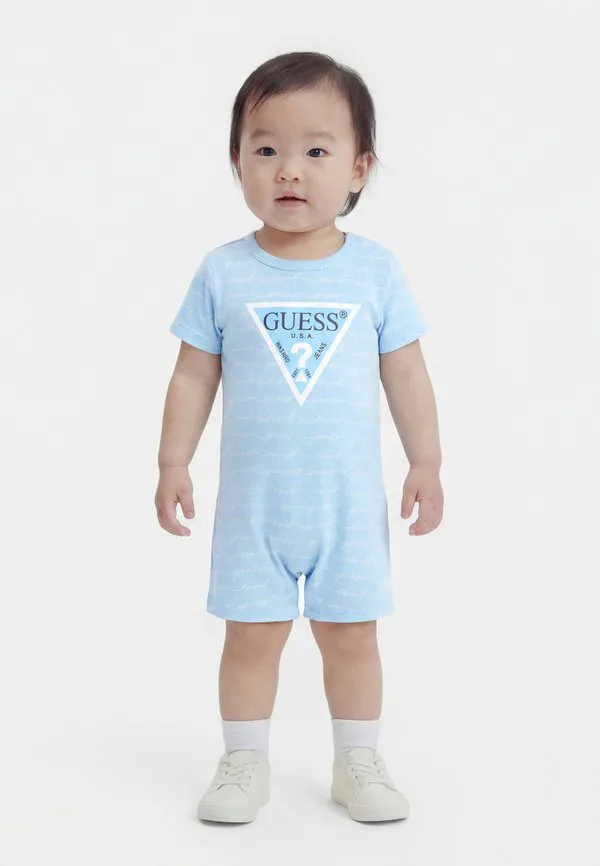 Детский короткий комбинезончик Guess, White/Blue