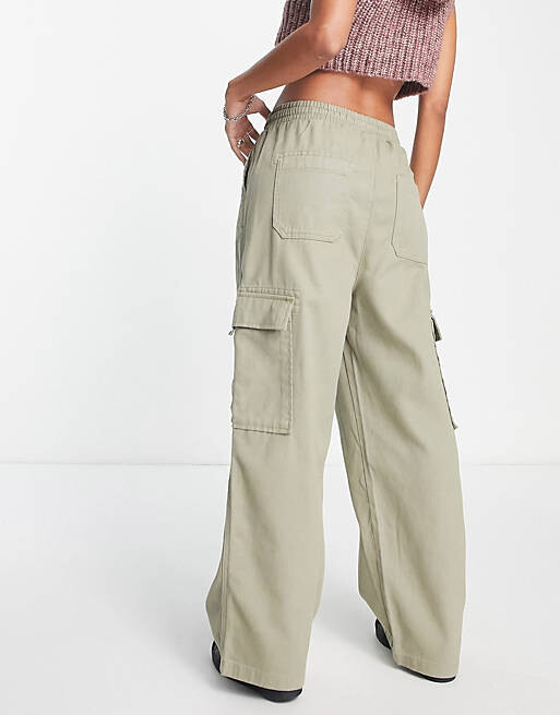 

Брюки карго COLLUSION цвета хаки