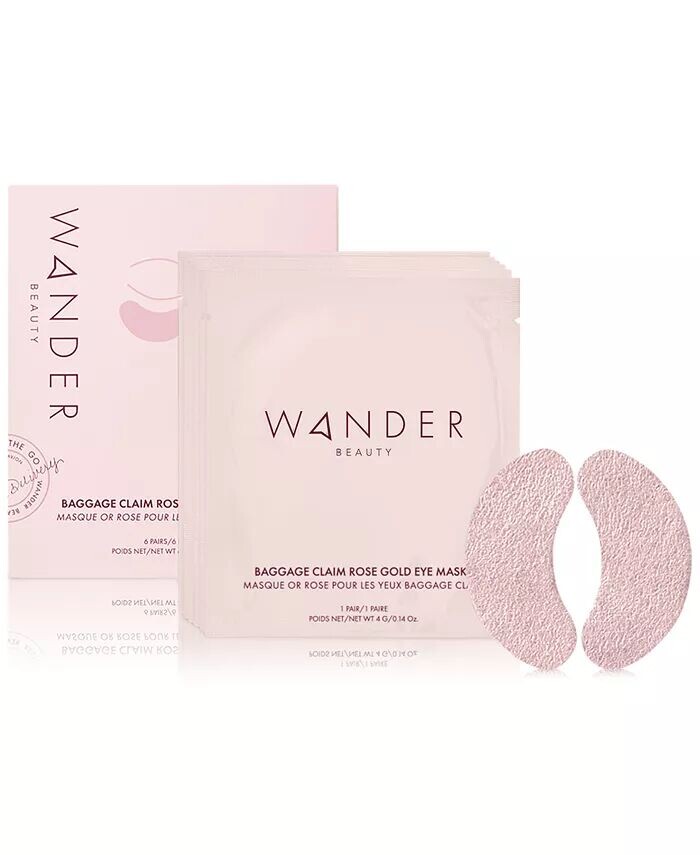 

Маски для глаз розового золота для выдачи багажа, 6 шт Wander Beauty
