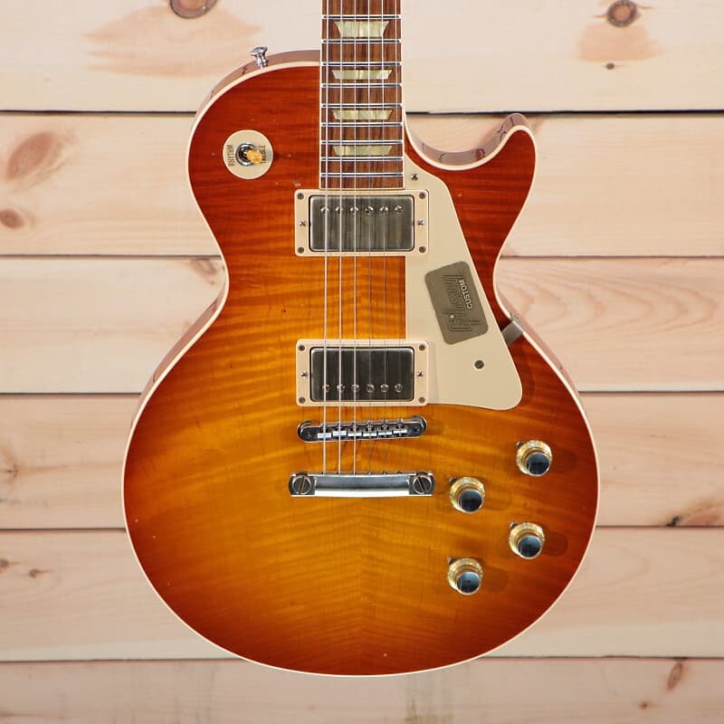 Электрогитара Gibson Les Paul Standard 1960 P.137 - R060012 - PLEK'd — фото 2